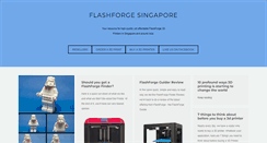 Desktop Screenshot of flashforge-sg.com